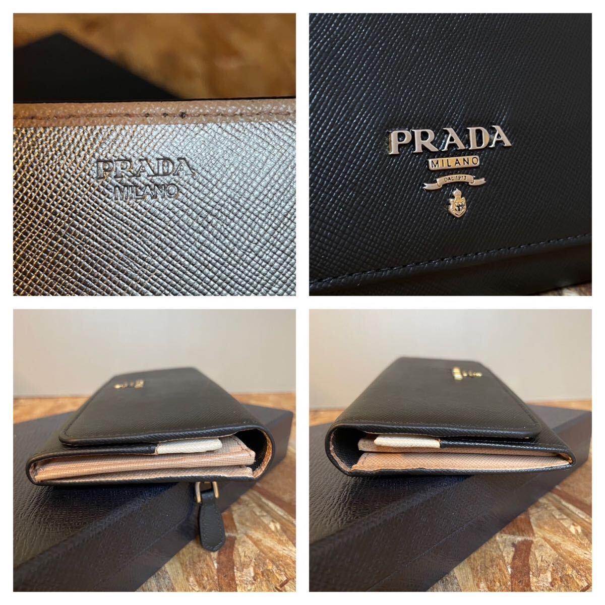 一円 美品 レアカラー PRADA プラダ サフィアーノレザー 一円 美品 レアカラー PRADA プラダ サフィアーノレザー