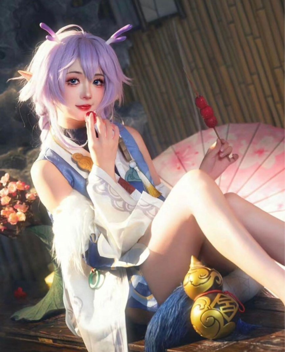 在庫品 崩壊スターレイル 白露 ビャクロ コスプレ衣装