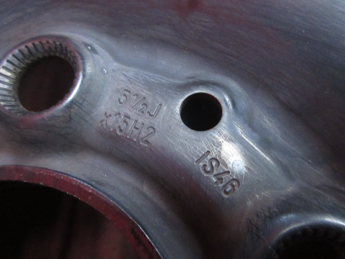 スチール ホイール 4本 ミニ　MINI BMW純正 15×5.5J 5穴 PCD 112 +46 ハブ径 66.5◆51390H_画像8