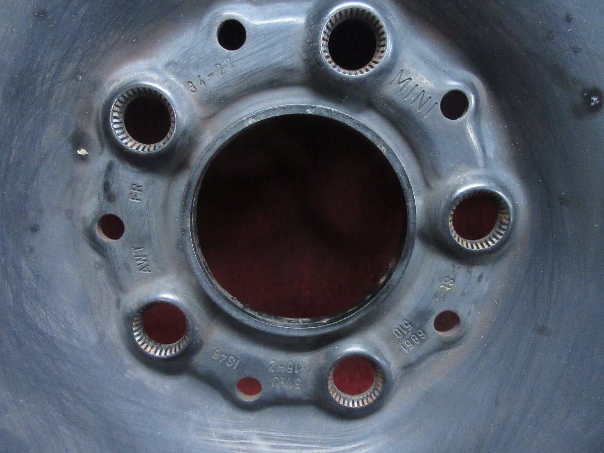 スチール ホイール 4本 ミニ　MINI BMW純正 15×5.5J 5穴 PCD 112 +46 ハブ径 66.5◆51390H_画像7