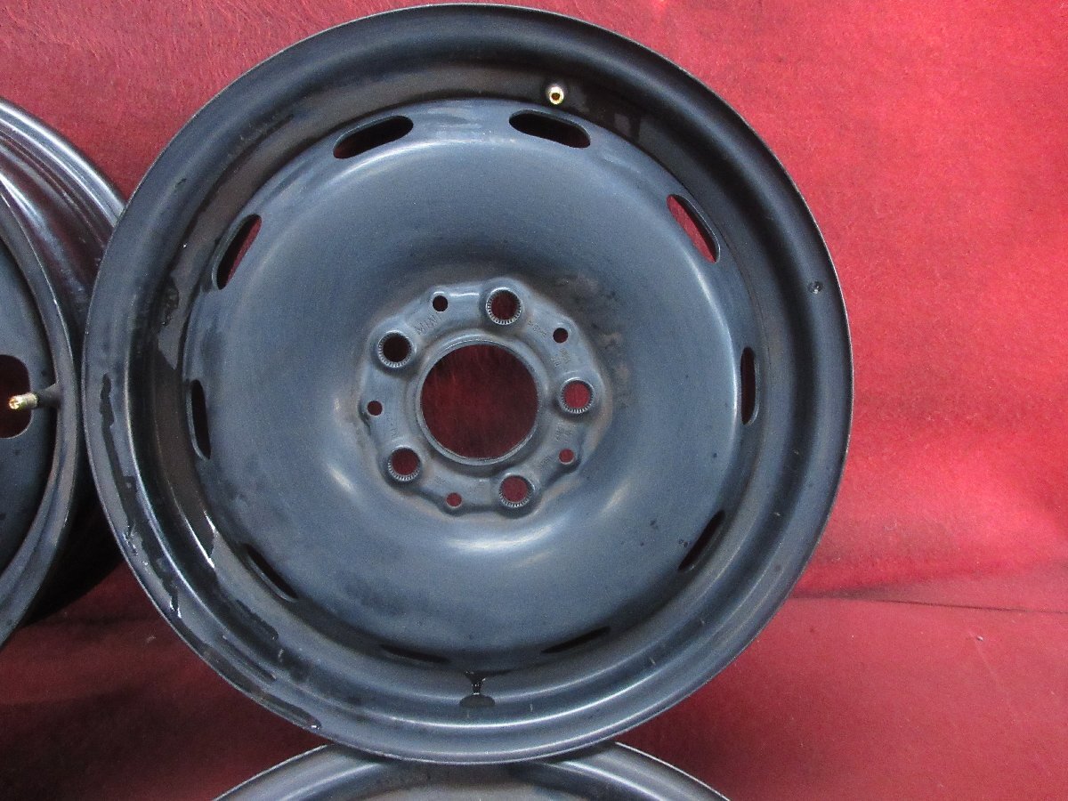 スチール ホイール 4本 ミニ　MINI BMW純正 15×5.5J 5穴 PCD 112 +46 ハブ径 66.5◆51390H_画像3