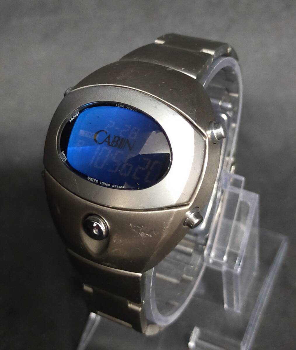 CABIN限定 腕時計 SEIKO ALBA SPOON W671-4200 デジタル 稼働品 CABIN限定 腕時計 SEIKO ALBA SPOON W671-4200 デジタル 稼働品
