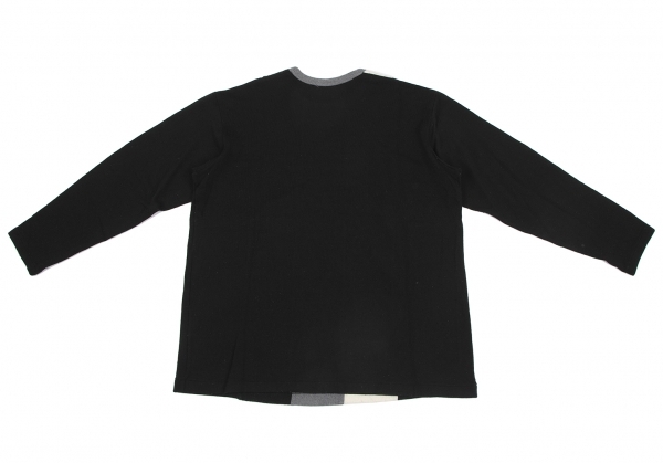 wise for men Y's for men шерсть panel переключатель цвет вязаный so- чёрный серый off M ранг 