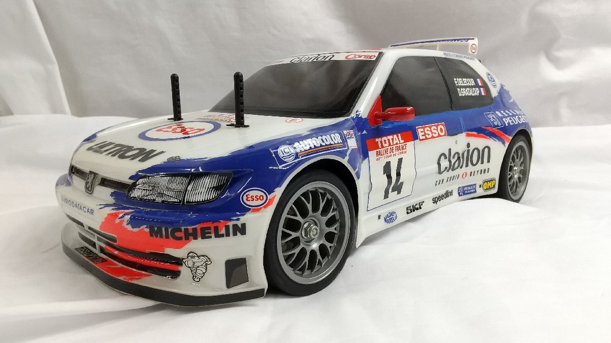 古いお品です。タミヤ 1/10 プジョー306 MAXI WRC (FF-02 古いお品です。タミヤ 1/10 プジョー306 MAXI WRC (FF-02