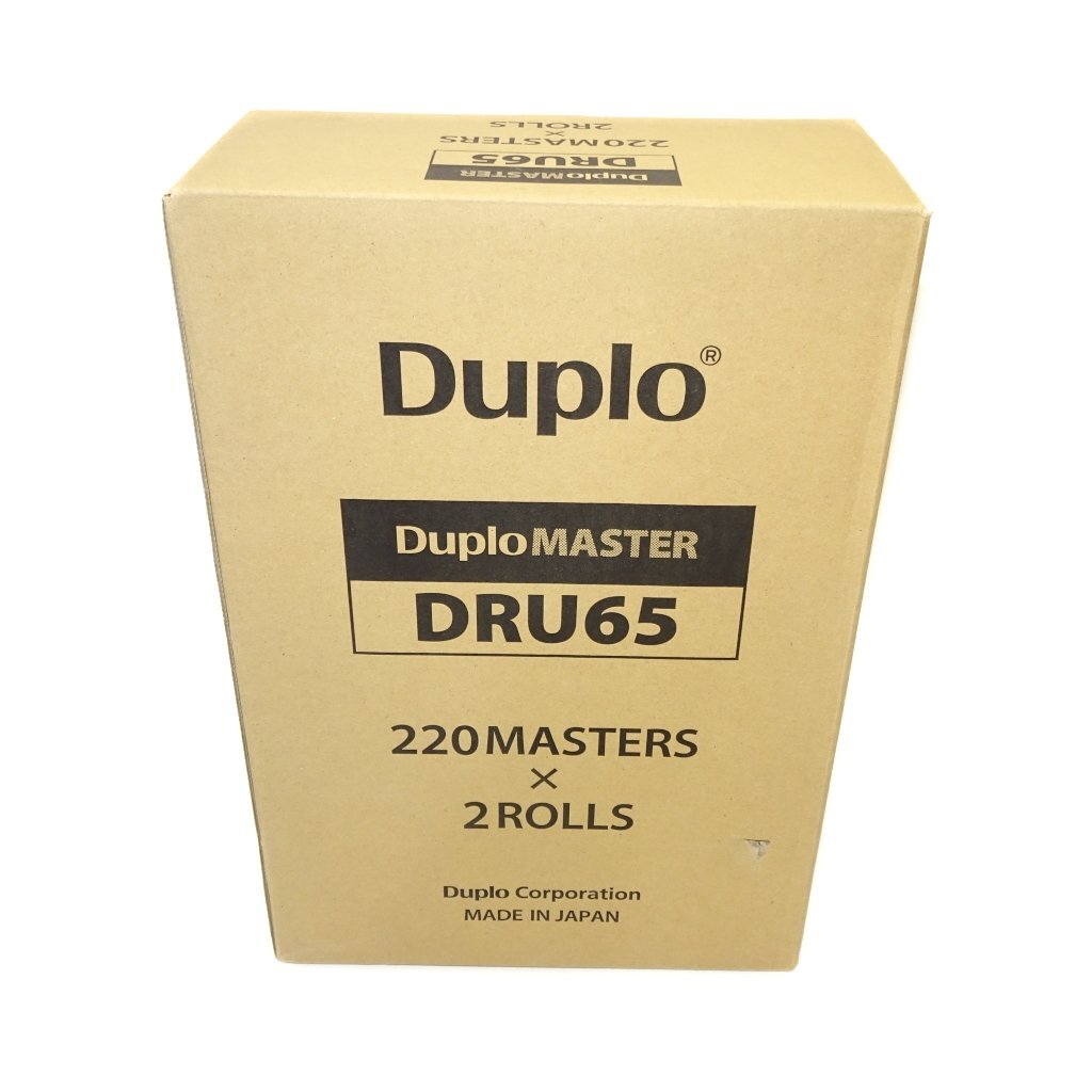 §純正 Duplo デュプロ DP-U/DP-S用 ロールマスター DRU65 (220版/2本入り) 【未使用!! 純正!! 保証あり!! お買い得!!】 NO.2716_画像1
