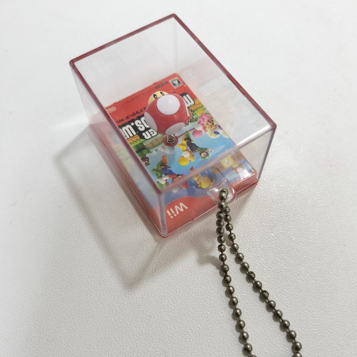 Nintendo スーパーマリオブラザーズ Wii 立体ジャケットマスコット スーパーキノコ [ストラップ ボールチェーン グッズ]