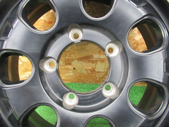 ★3062AMZ 社外アルミ 16×5.5J 5/139.7 +22 アルミホイール 4本 中古_画像2