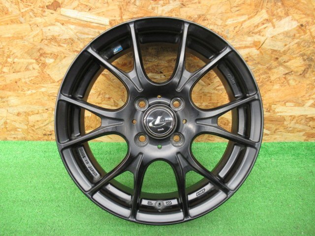 ★3069AMZ　Weds　ウェッズ　レオニス　15×4.5J 4/100 +45　アルミホイール　4本　中古_画像6