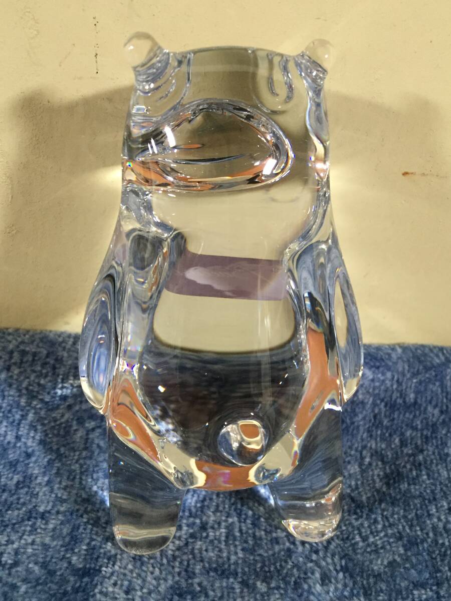 ☆PO☆ Baccarat バカラ クリスタルガラス くまモン フィギュリン ☆PO☆ Baccarat バカラ クリスタルガラス くまモン フィギュリン
