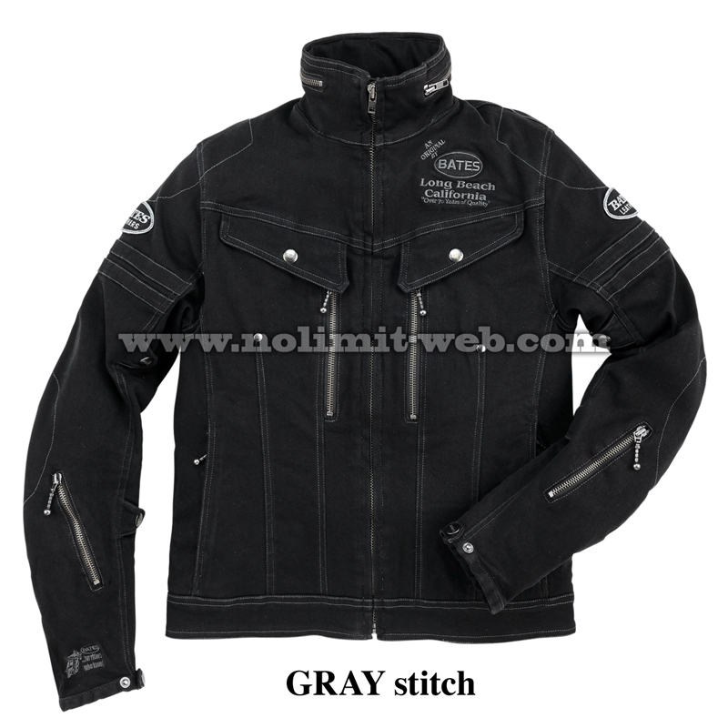 SALE ベイツ SA-D2315 (グレーステッチ　XXLサイズ) メンズ ストレッチ デニムジャケット BATES 肩肘胸背中PAD裝備