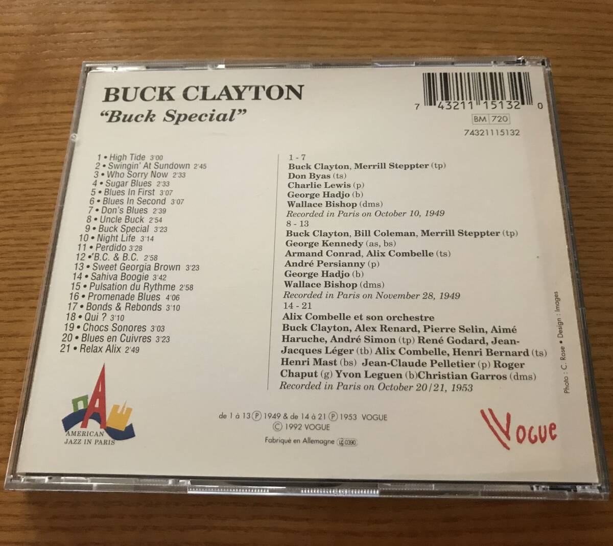 【送料込】Buck Special / Buck Clayton_画像2