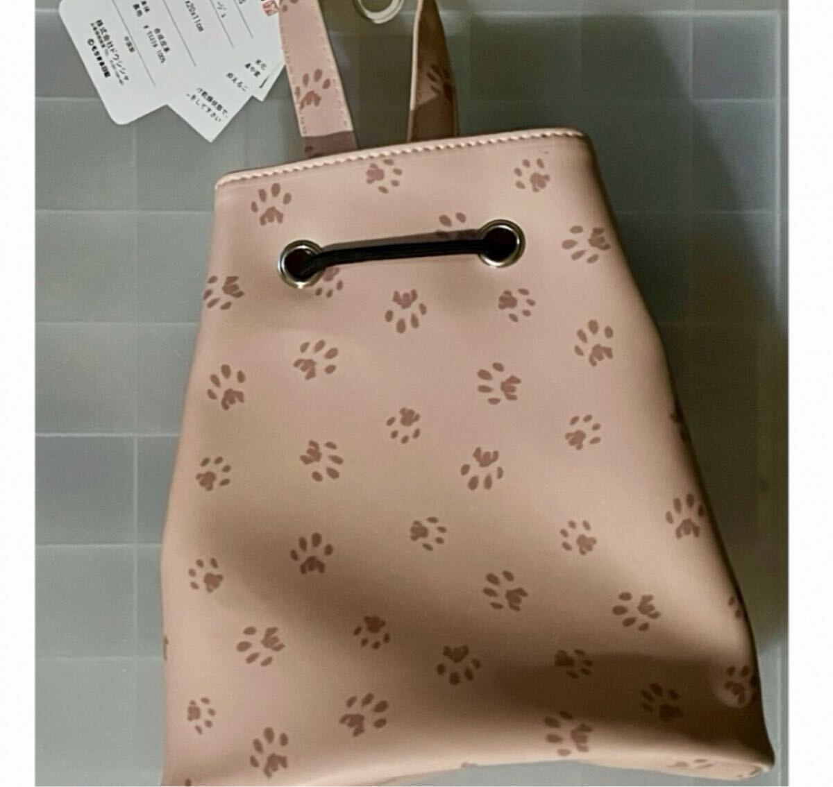 もちまる日記 巾着バッグ ベージュ_画像2