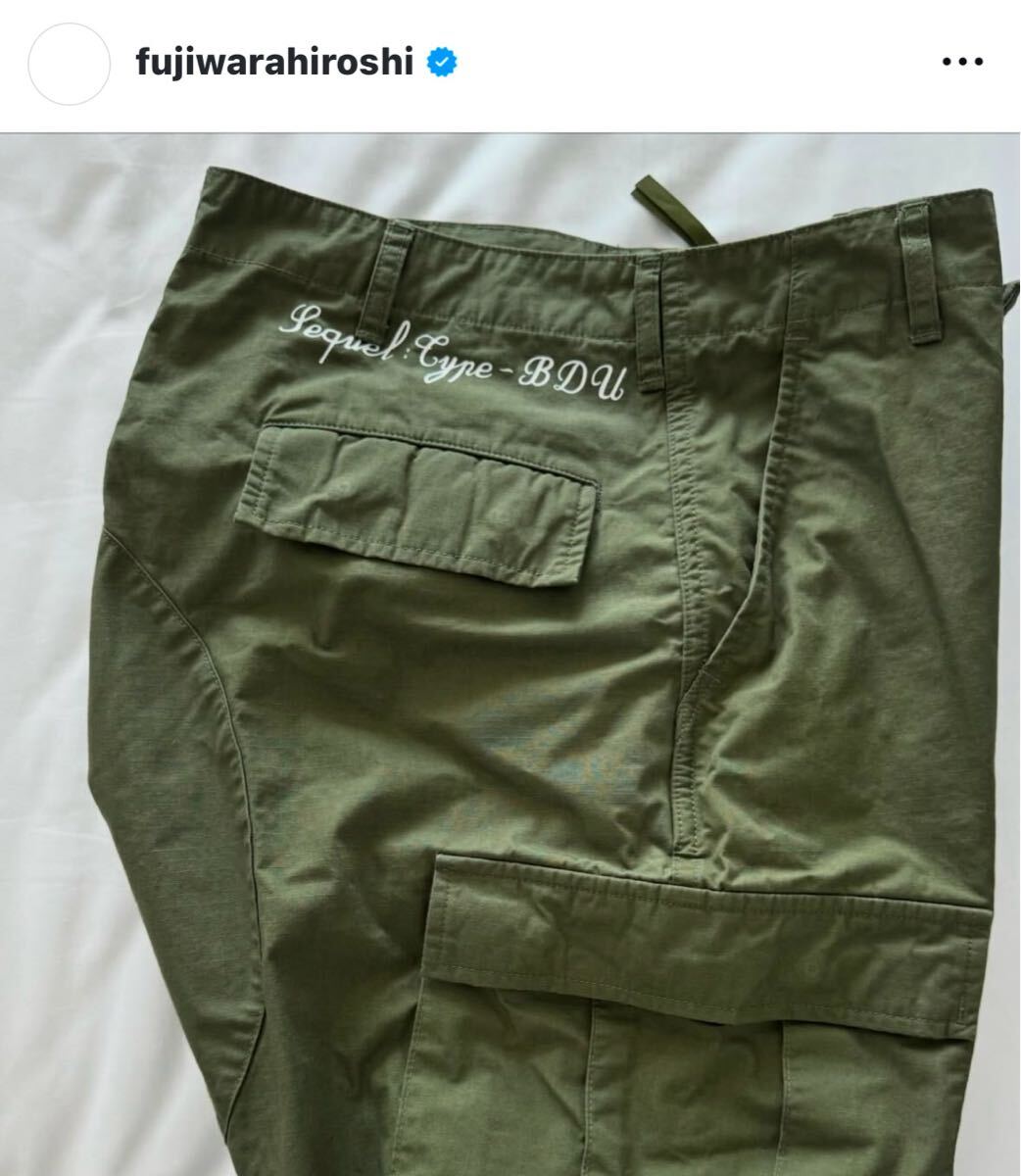 WEEKEND SEQUEL BDU カーゴパンツ ワークパンツfragment カーキ WEEKEND SEQUEL BDU カーゴパンツ ワークパンツfragment カーキ