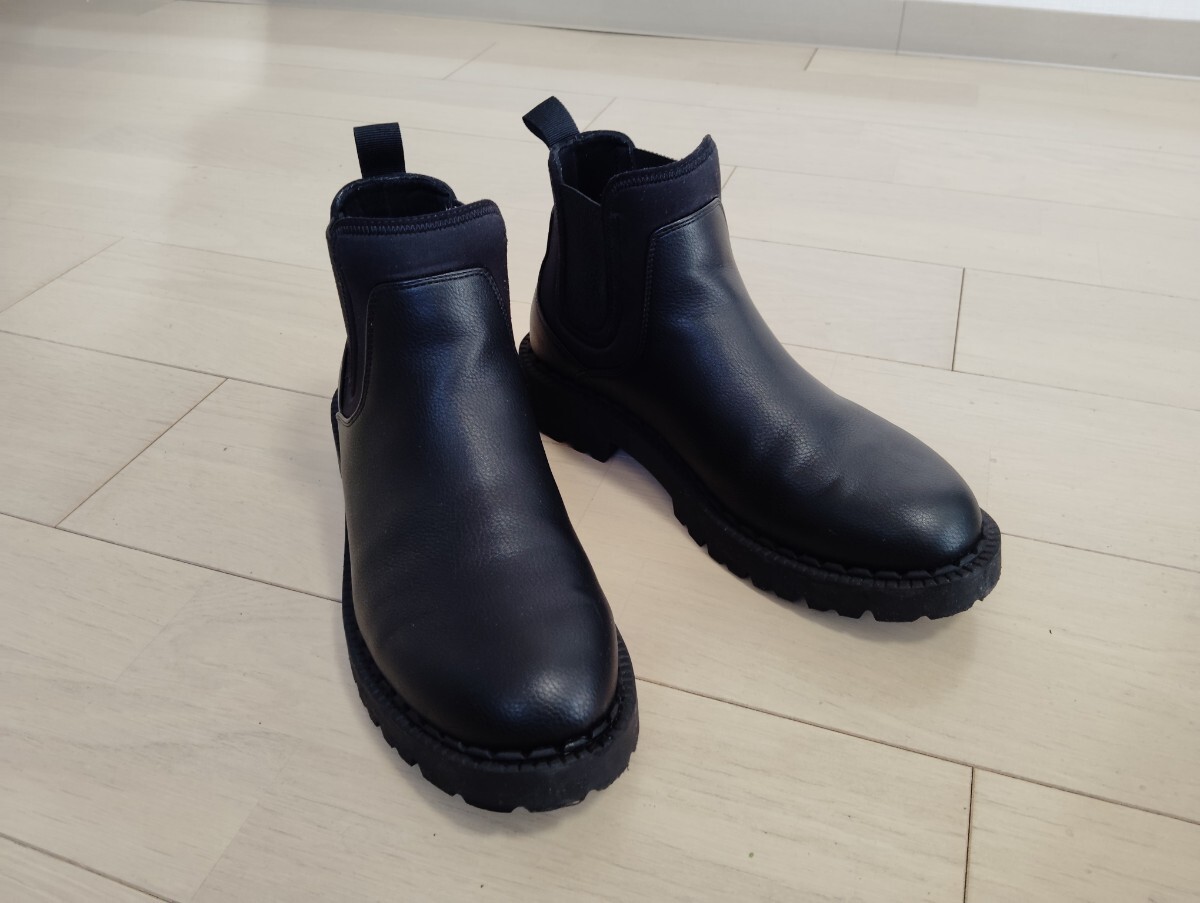 UNIQLO:C ユニクロ:C サイドゴアブーツ ブラック 25.5 UNIQLO:C ユニクロ:C サイドゴアブーツ ブラック 25.5