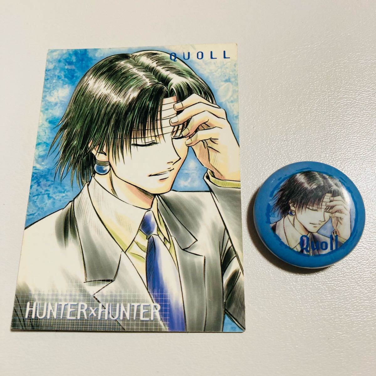 HUNTER×HUNTER 缶バッジ 台紙付き クロロ 幻影旅団 旧アニメ HUNTER×HUNTER 缶バッジ 台紙付き クロロ 幻影旅団 旧アニメ