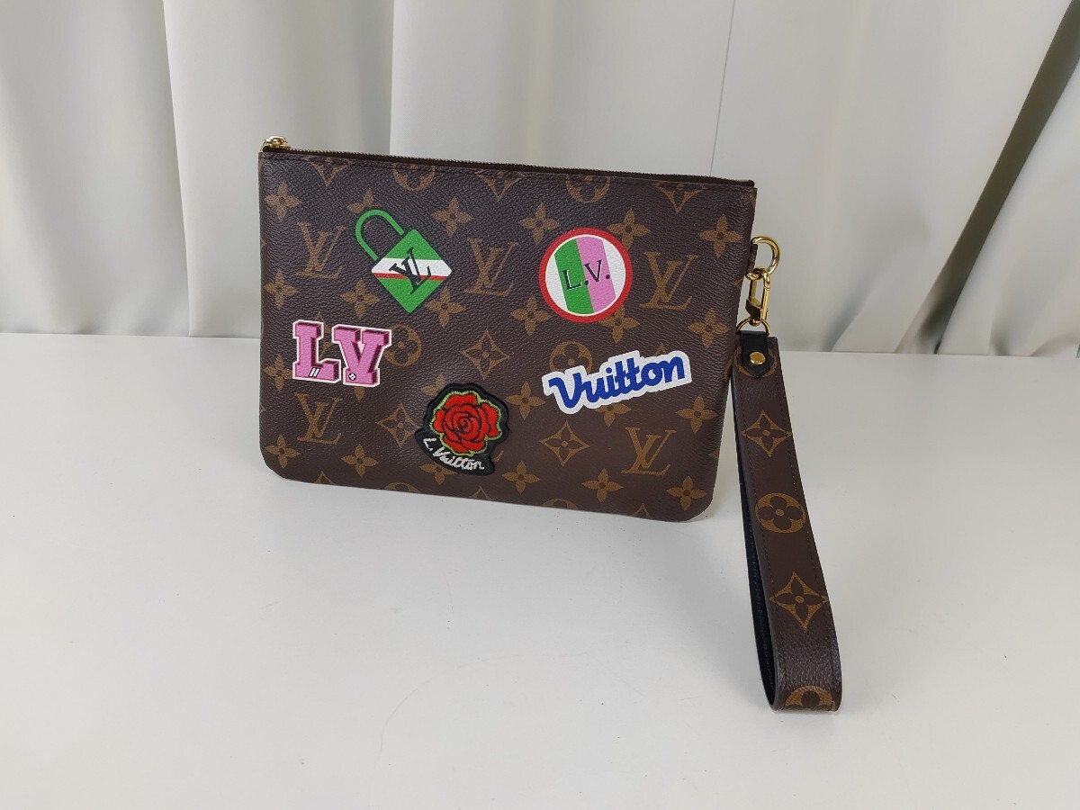 LOUIS VUITTON ルイヴィトン パッチーズ シティーポーチ M63447 モノグラム クラッチ ポーチ