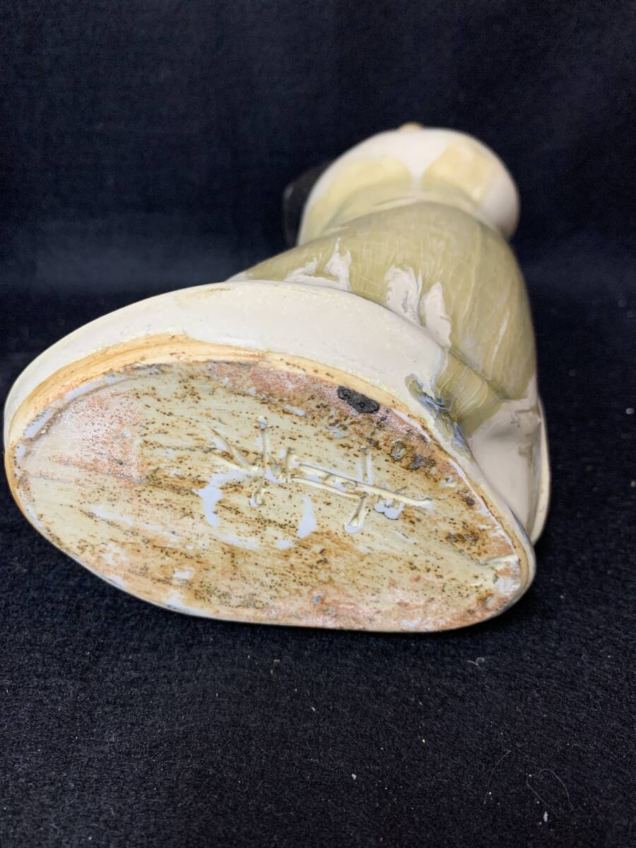 N1469 青芳人形 念ずれば花開く 砥部焼 森本青芳 陶器 人形 置物 N1469 青芳人形 念ずれば花開く 砥部焼 森本青芳 陶器 人形 置物