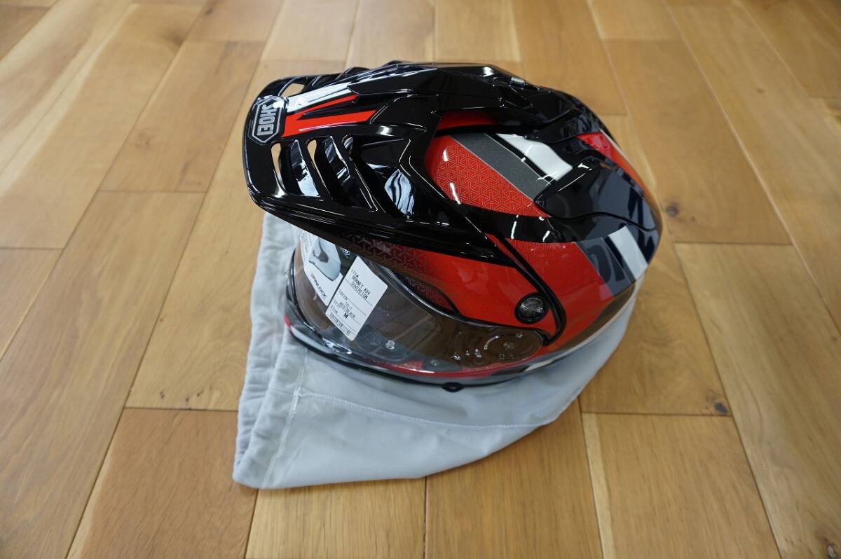 SHOEI　ヘルメット　ホーネットＡＤＶ ソヴリン　レッド×ブラック　Ｍサイズ?。玻蹦暄u??內(nèi)正規(guī)　未使用新品　送料無(wú)料