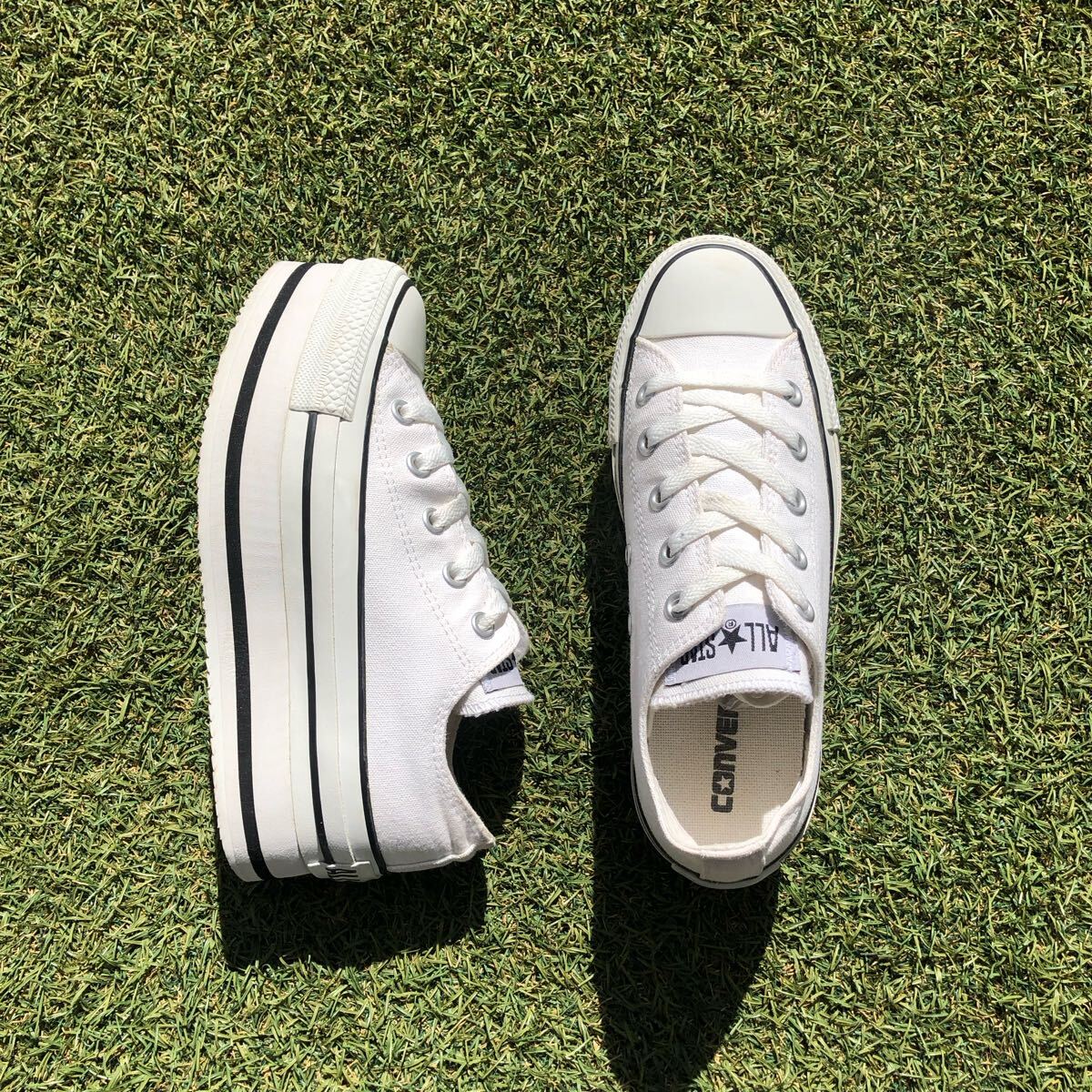 美品23 converse ALL STAR CHUNKYLINE OX コンバース 美品23 converse ALL STAR CHUNKYLINE OX コンバース