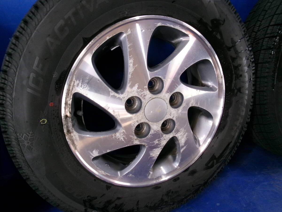 [北海道引き取り限定品]テリオスキッド純正アルミ 15x5J 50 5H/スタッドレスタイヤ175/80R15 ICE ACTIVA AW-1 タイヤホイール4本セット