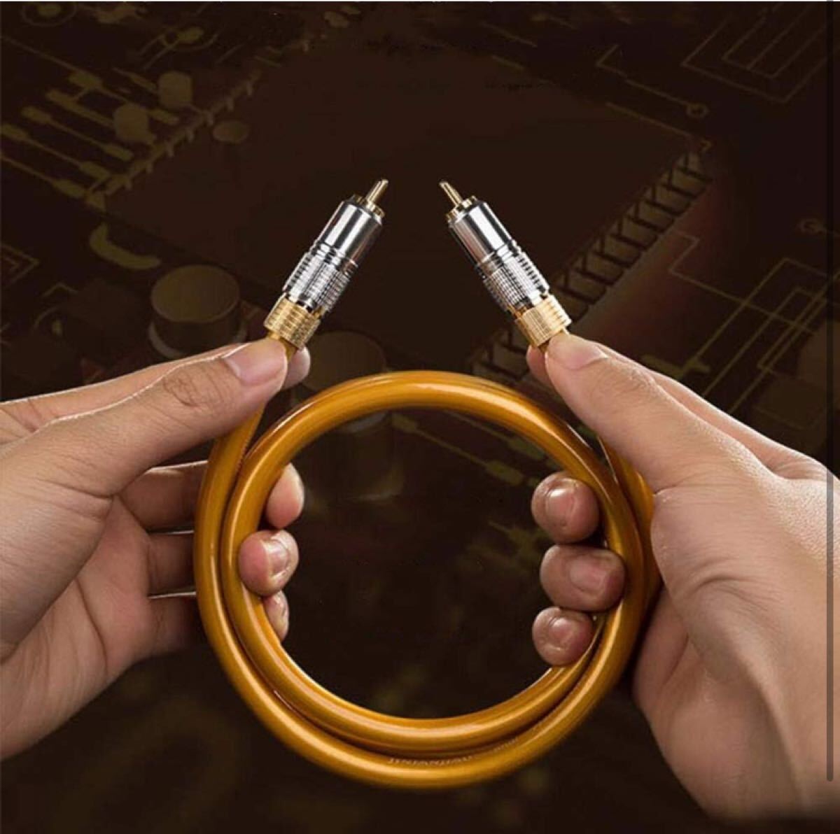 【即購入可】同軸　デジタルケーブル　オーディオ　パソコン　RCA コネクタ　オス