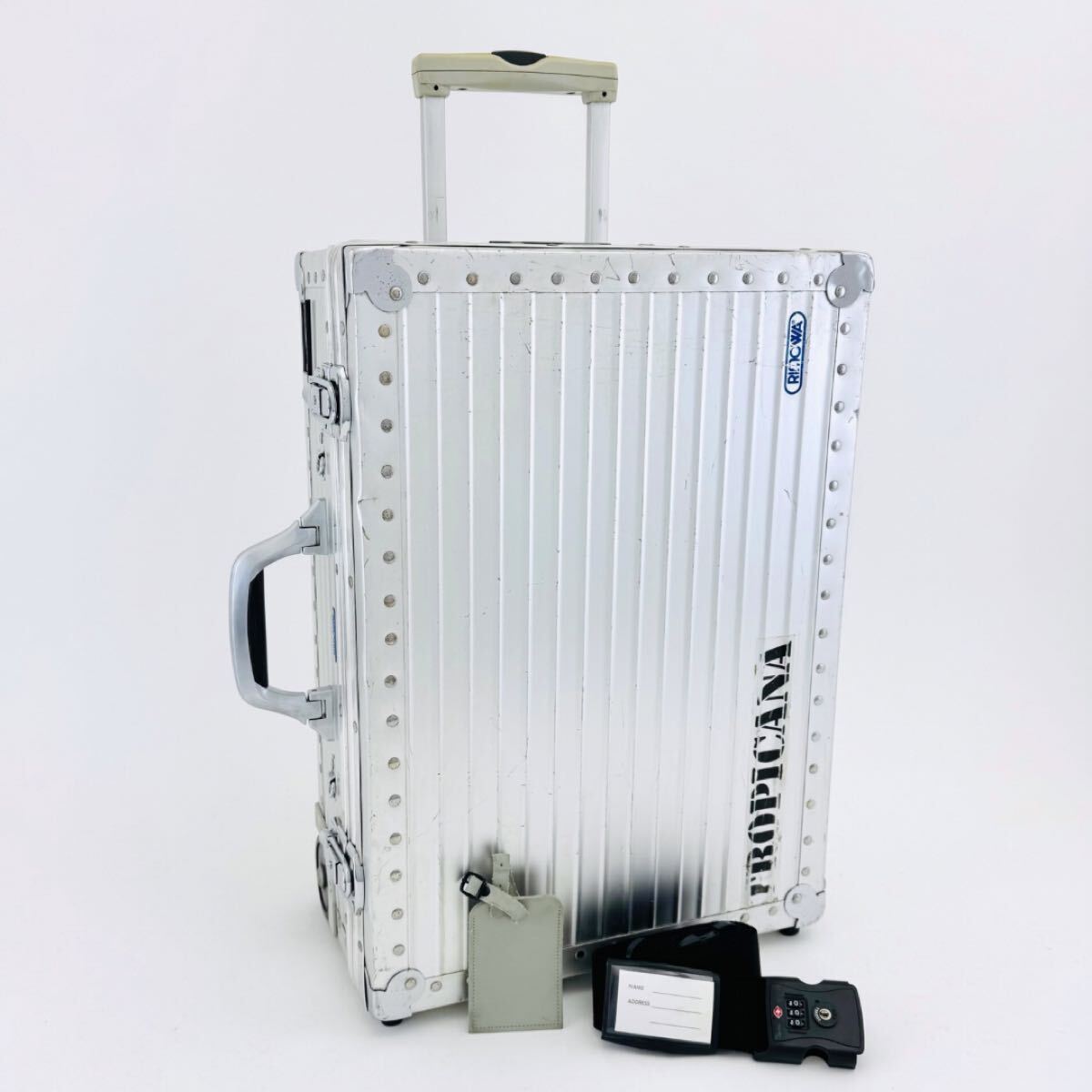 廃盤】青ロゴ RIMOWA リモワ TROPICANA トロピカーナ 42L 2輪 廃盤】青ロゴ RIMOWA リモワ TROPICANA トロピカーナ 42L 2輪