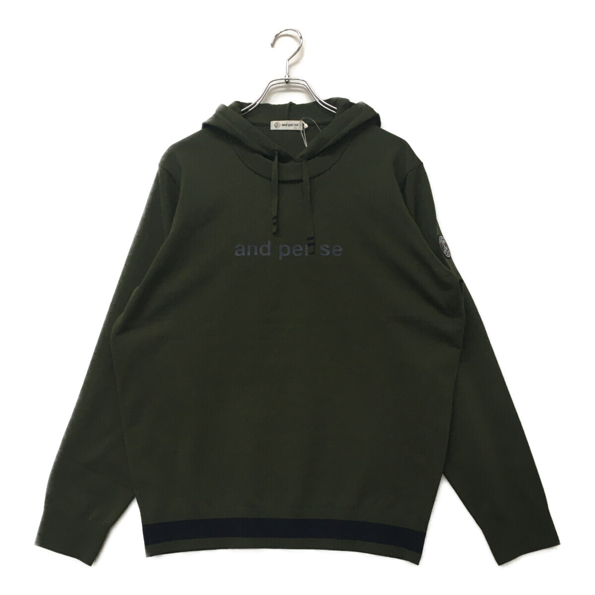 美品ラッセルノ ゴルフ クルーネック スウェット カモ柄 XL 美品ラッセルノ ゴルフ クルーネック スウェット カモ柄 XL