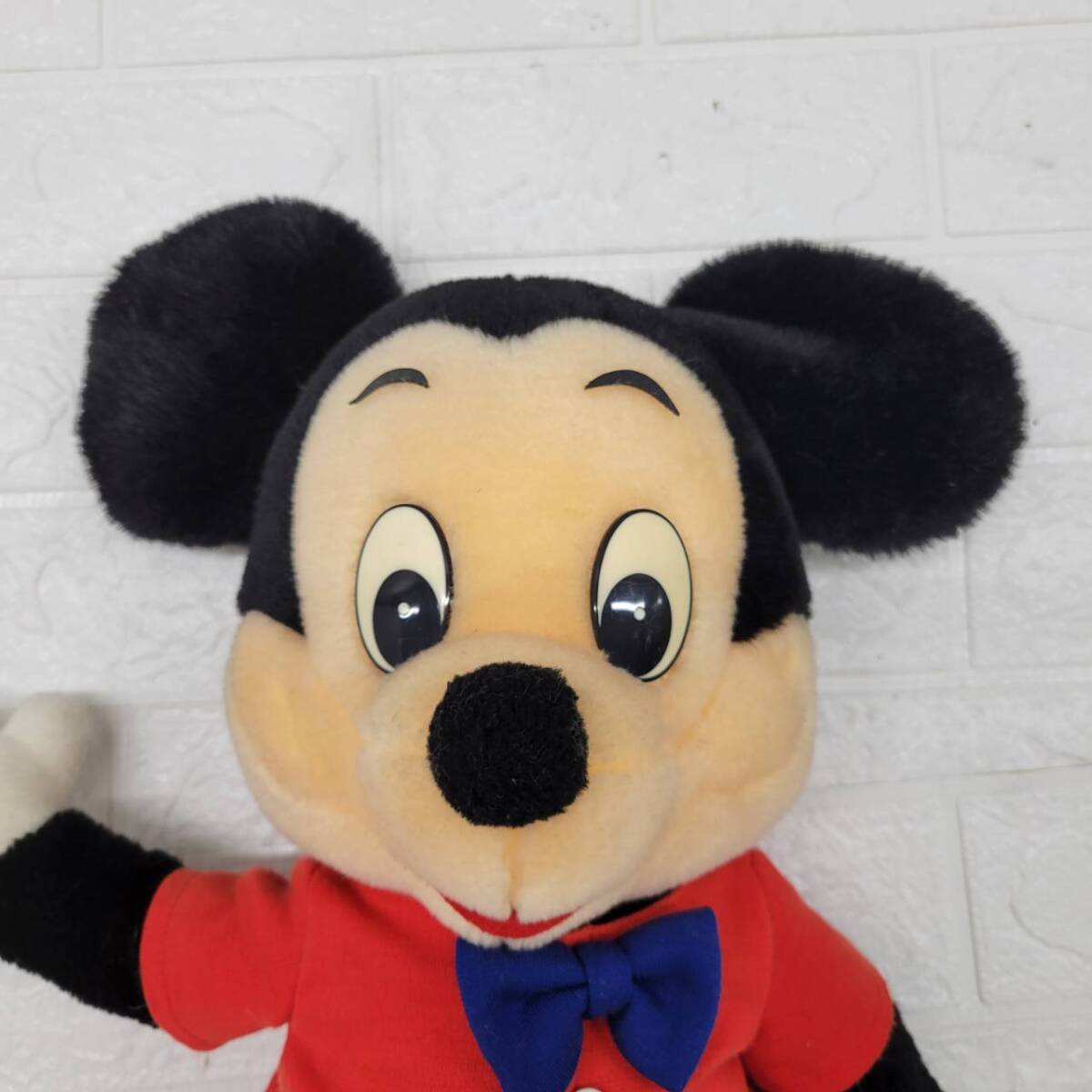 ★【在庫処分価格】昭和 レトロ アンティーク ミッキーマウス サンアンドスター ぬいぐるみ 中古品☆T2-327J
