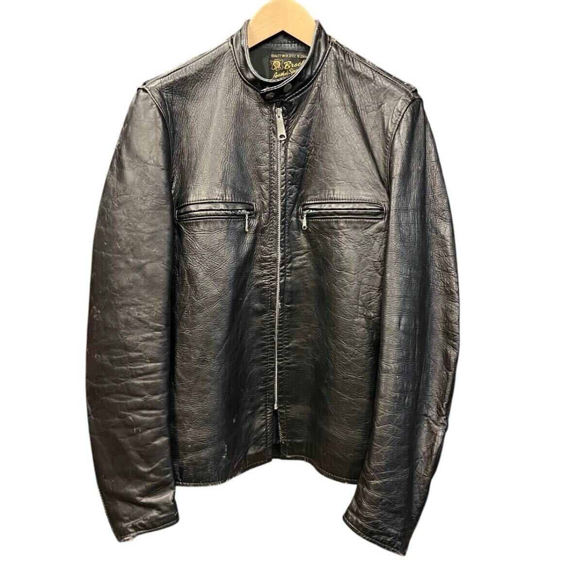 60s ビンテージ BROOKS ブルックス レザー シングル ライダース 60s ビンテージ BROOKS ブルックス レザー シングル ライダース