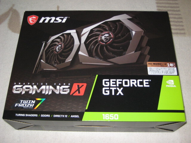 msi GAMING X 4G GEFORCE GTX 1650 msi GAMING X 4G GEFORCE GTX 1650