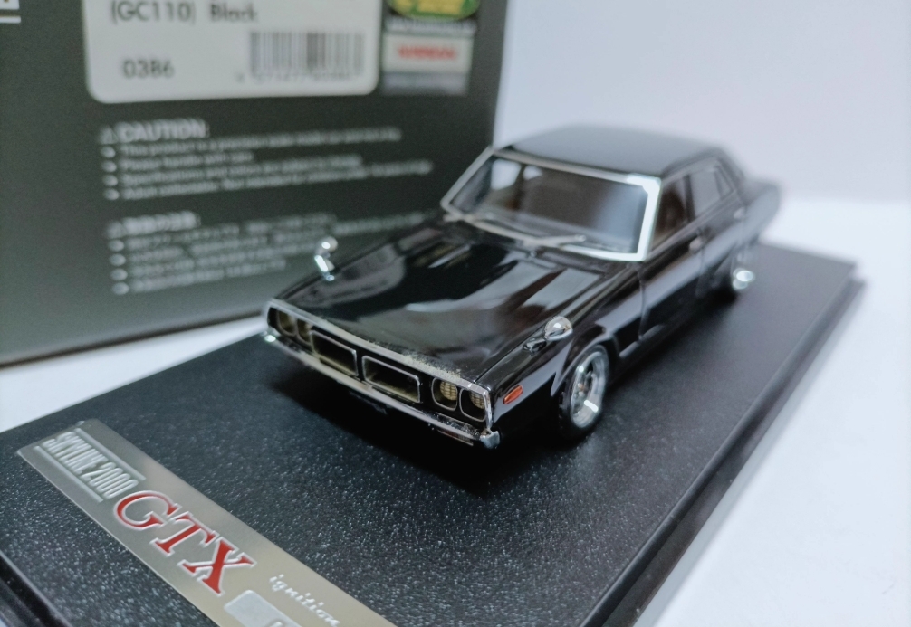 送料無料★IG 1:43 Nissan Skyline 2000 GT-X GC110 Black 乗用車
