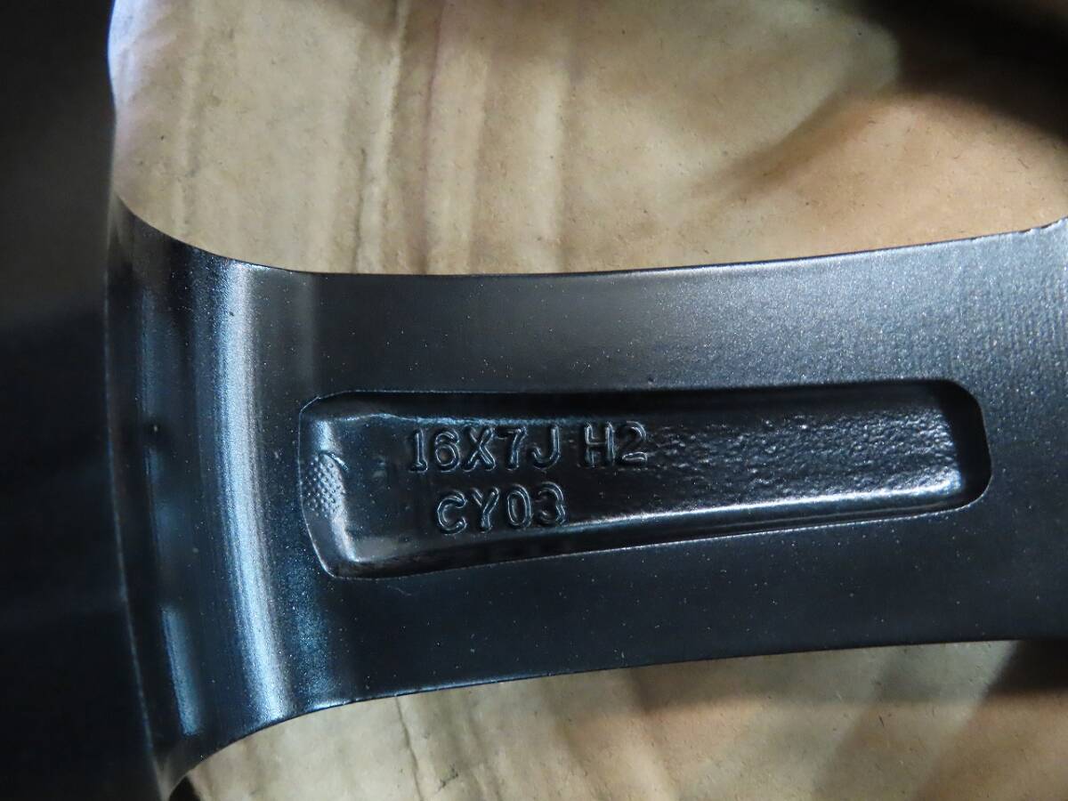 ☆クリムソン チームスパルコ ヴァローザ 16インチ アルミホイール 7J +50 5穴 PCD112 ガンメタ 4本 中古 CRIMSON Team Sparco Valosa☆_画像10