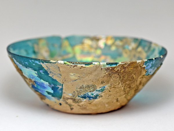 *. тяпка . tonbodama * супер выгода сломан! Древний Рим n стакан половина прозрачный изумруд голубой радуга цвет серебряный ..( калибр примерно 11.8Cm) серебряный .[ бесплатная доставка ][AB19043]