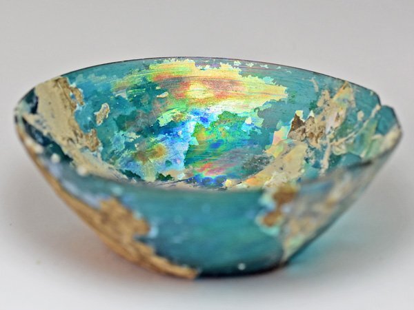 *. тяпка . tonbodama * супер выгода сломан! Древний Рим n стакан половина прозрачный изумруд голубой радуга цвет серебряный ..( калибр примерно 11.8Cm) серебряный .[ бесплатная доставка ][AB19043]