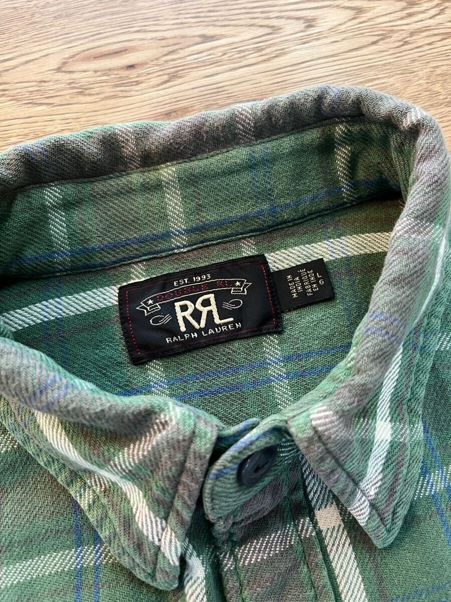 RRL × Ron Herman Check Work Shirt Mサイズ チェック ワーク RRL × Ron Herman Check Work Shirt Mサイズ チェック ワーク