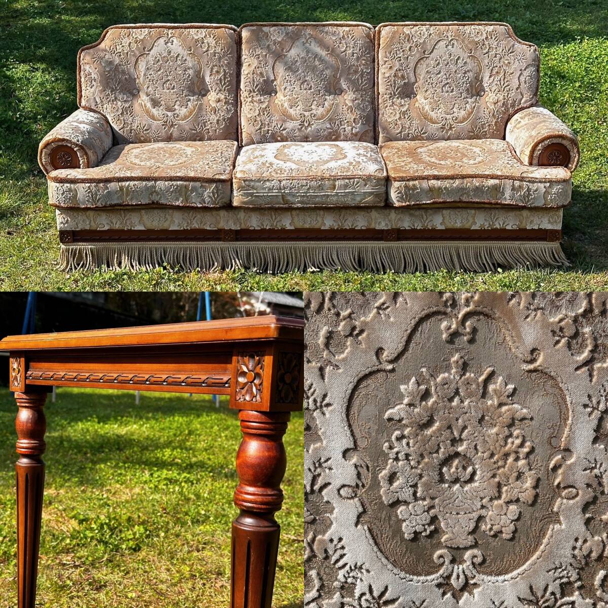 ꧁カリモク家具 karimoku꧂オールドカリモク 金華山織3人掛けソファ 楽天市場】カリモク UP7973TQ 3Pソファ 金華山張肘掛け椅子