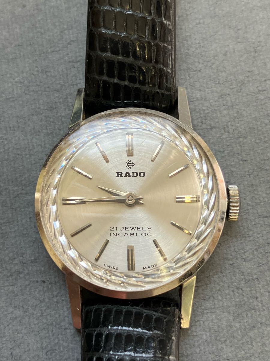 稼働 RADO ラドー 21石 K14WG 重量18.2g レディース 腕時計 稼働 RADO ラドー 21石 K14WG 重量18.2g レディース 腕時計