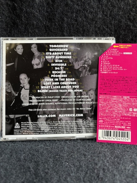 リリックス LILLIX / フォーリング?アップヒル FALLING UPHILL 美品CD 女性ロック?グループ　　日本限定ボーナストラック入り 