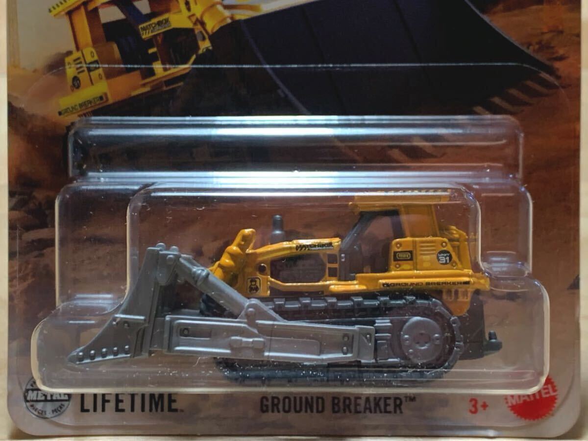 [ новый товар : нераспечатанный ]MATCHBOX Matchbox ground брейкер ( бульдозер ) / GROUND BREAKER (Bulldozer) [ желтый ]