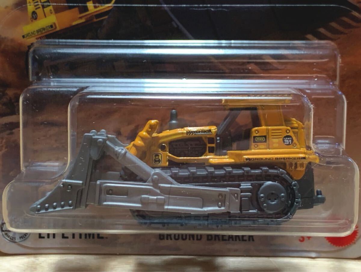 [ новый товар : нераспечатанный ]MATCHBOX Matchbox ground брейкер ( бульдозер ) / GROUND BREAKER (Bulldozer) [ желтый ]