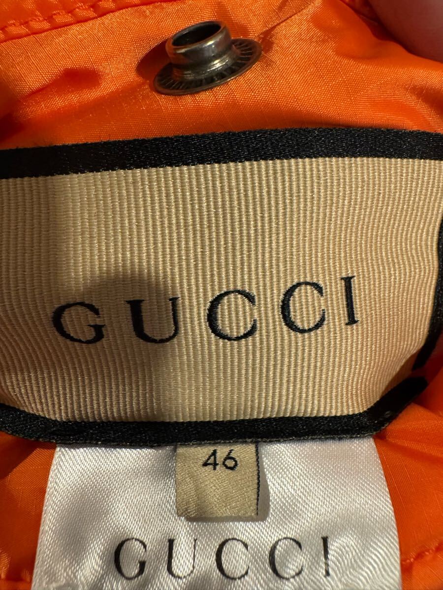 新古品 GUCCI グッチ MA-1 ダークグリーン サイズ46 新古品 GUCCI グッチ MA-1 ダークグリーン サイズ46