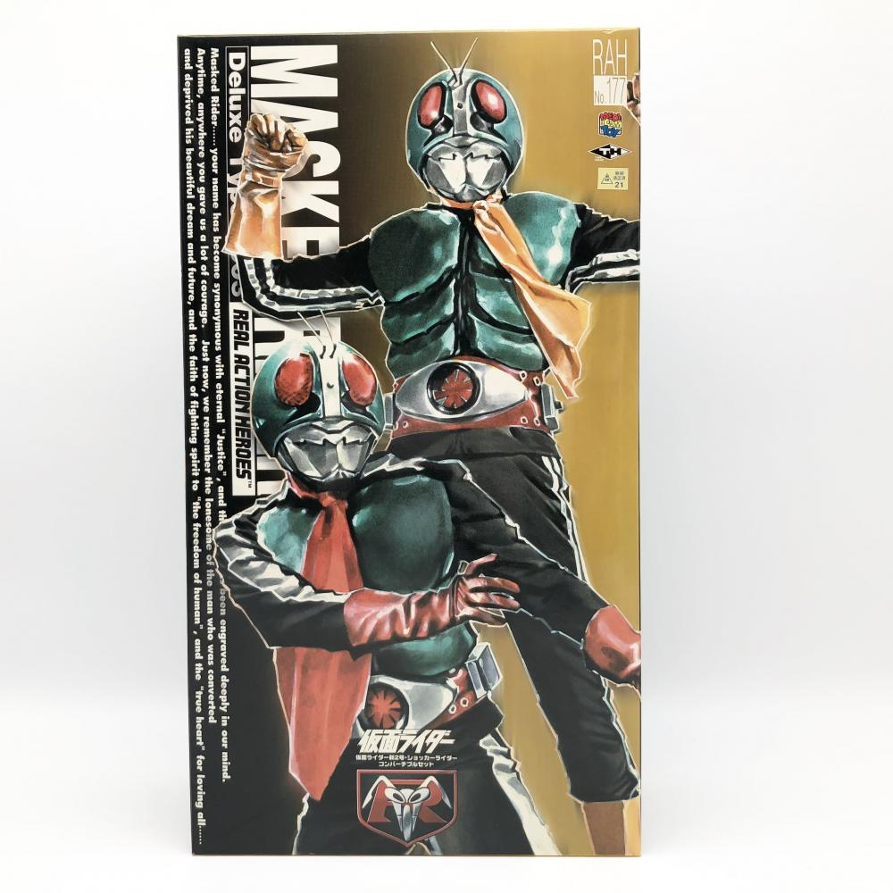 【中古】開封 タイムハウス リアルアクションヒーローズ DX No.177 RAH 仮面ライダー新2號?ショッカーライダー コンバーチブルセット