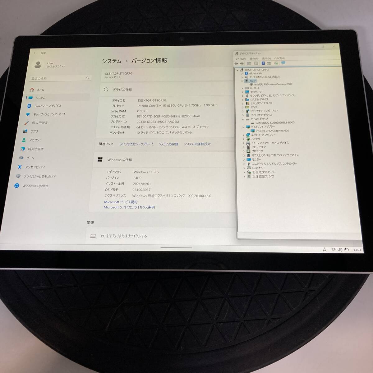 [ рабочее состояние подтверждено ] Surf .sSurface Pro 6 1796 CPU Core i5-8350U RAM8GB SSD128GB Windows11 б/у PC ноутбук планшет 