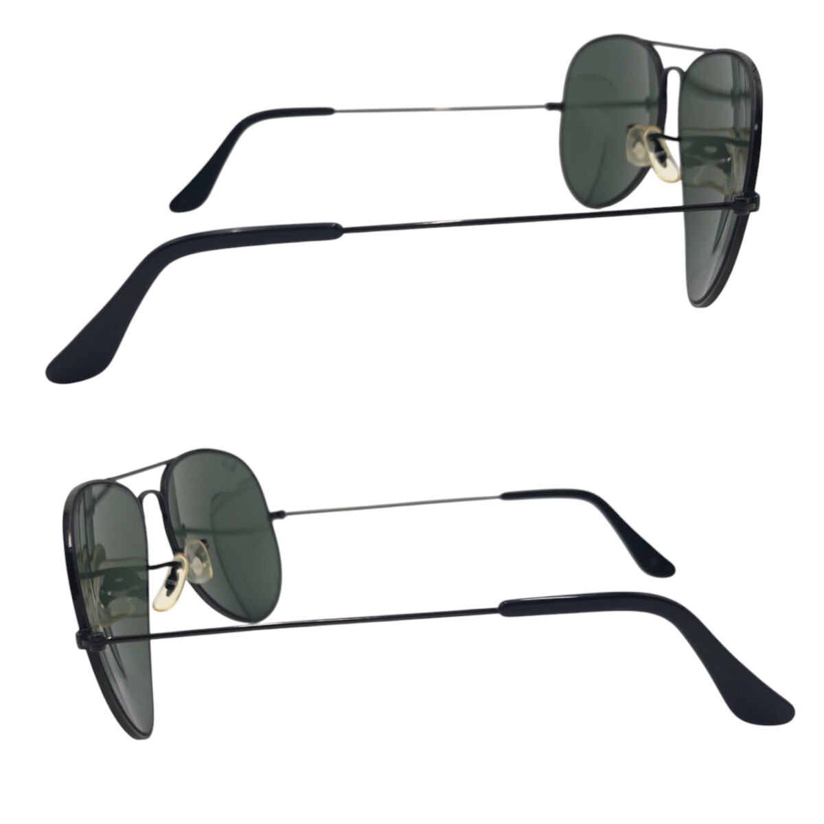 美品 Ray-Ban レイバン ヴィンテージ B&L ボシュロム アビエーター ブラック 黒 メタル サングラス メンズ 410873