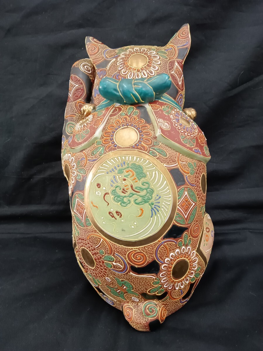 九谷焼 招き猫 金彩 置物 陶器 左手 商売繁盛 縁起物 開運 九谷焼 招き猫 金彩 置物 陶器 左手 商売繁盛 縁起物 開運