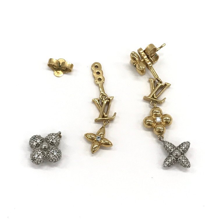 Louis Vuitton ロゴピアス Yahoo!オークション - LOUIS VUITTON ルイヴィトン ピアス