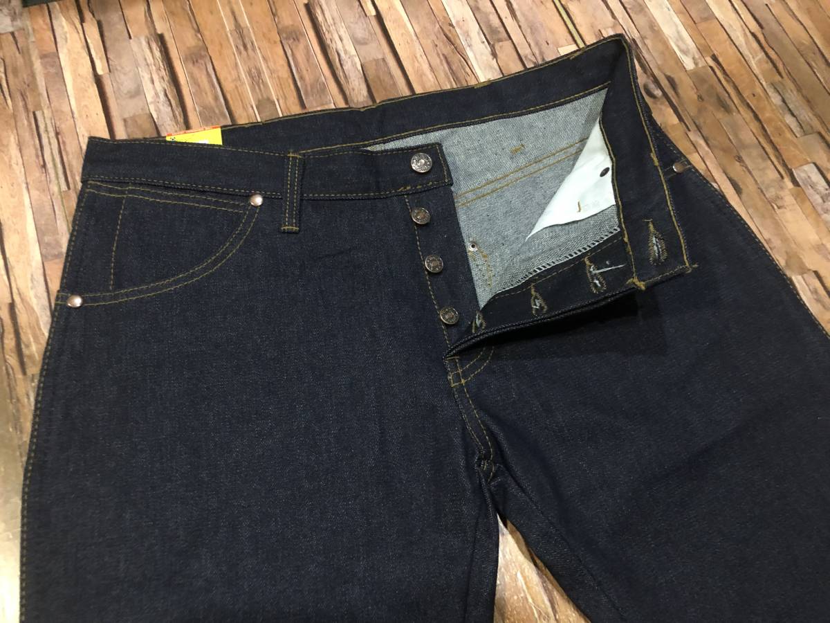 新品?即決?Winnow jeansの14.5oz?リジットデニム使用?ボタンフライのブーツカットジーンズ?３４インチ