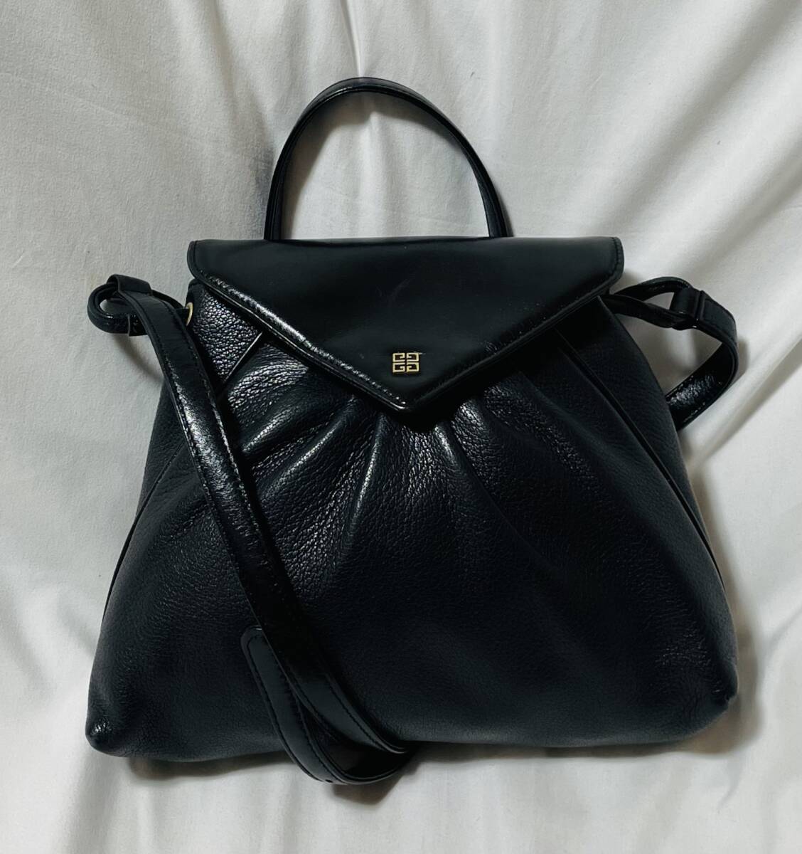 !_GIVENCHY Givenchy 4G Logo кожа сумка на плечо ручная сумочка сделано в Японии 