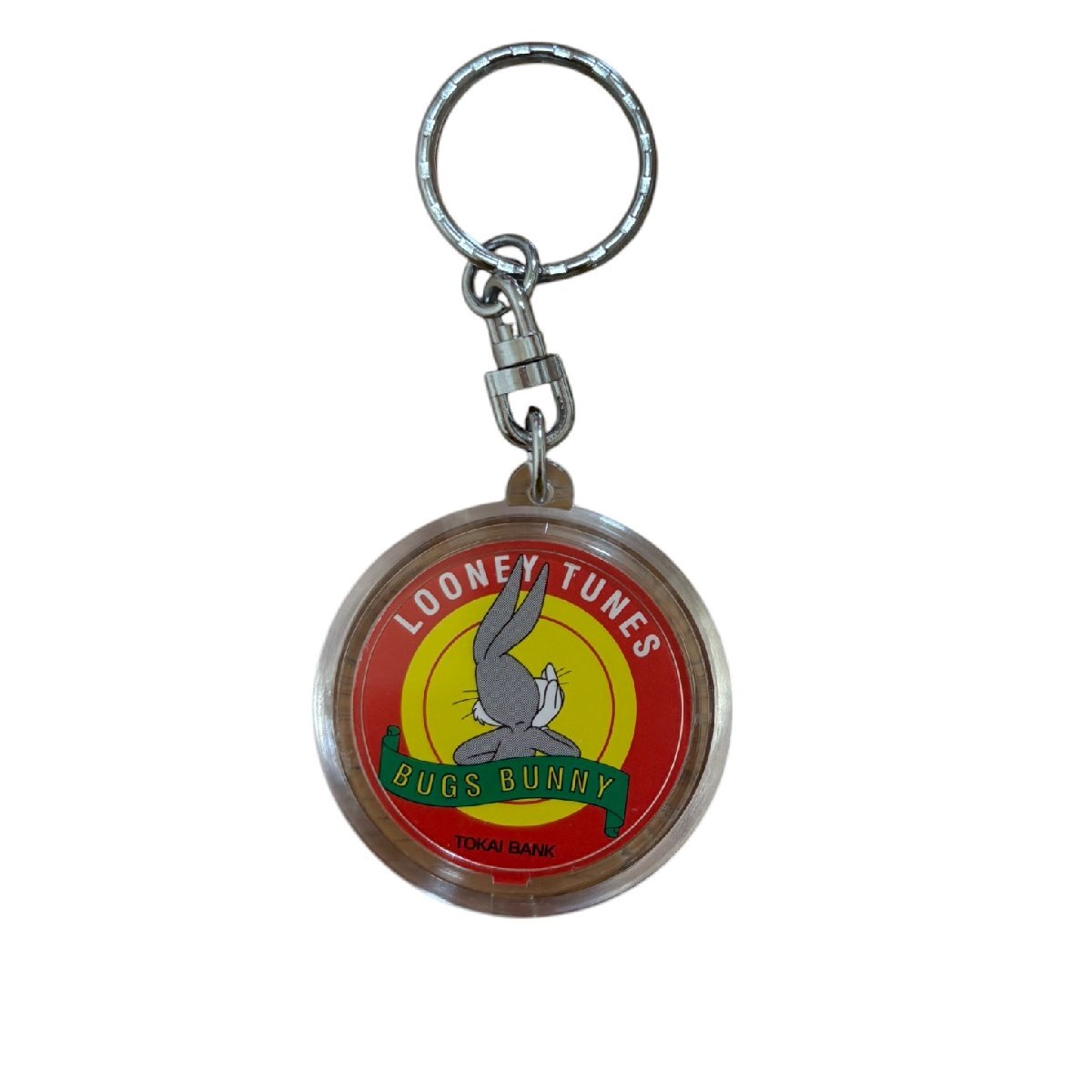 !_1995 год Looney Tune Bugs Bunny брелок для ключа Tokai Bank Novelty 
