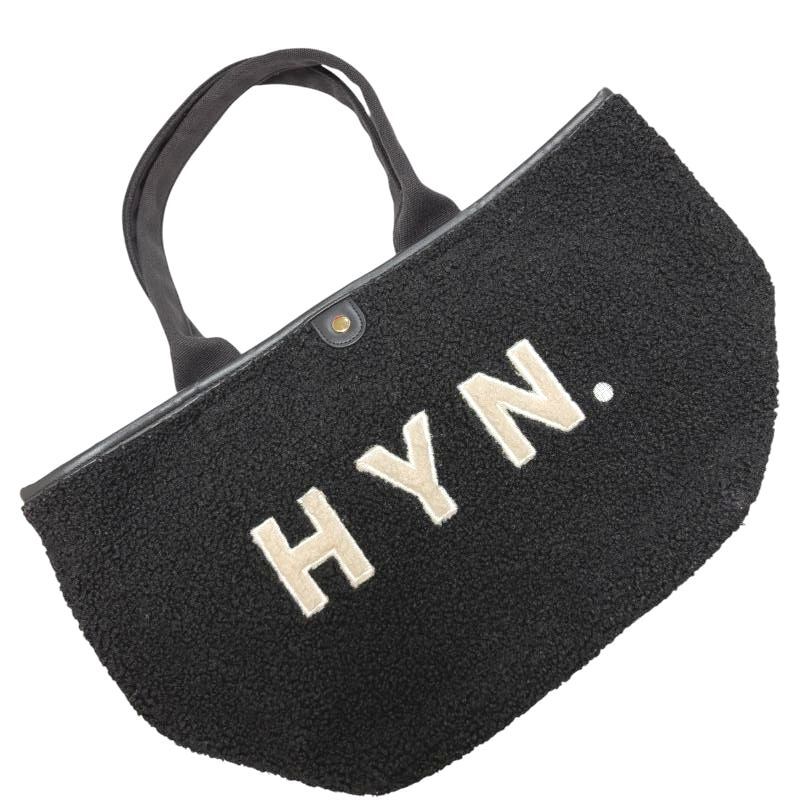 HAYNI.ヘイニ A4バッグ トートバッグ ロゴ ファーバッグ べネル